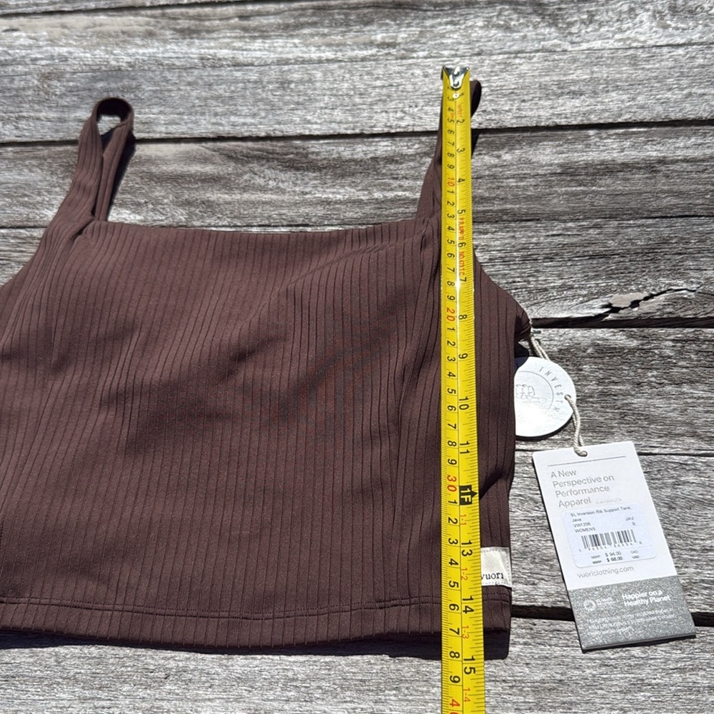 VUORI Inversion Rib Support Tank Java Brown size small NWT
Women's Rib Tank - Picture 5 of 8